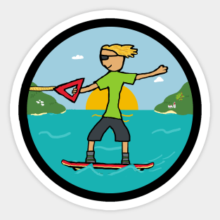 Wakeboarding Sticker